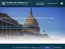 Tablet Screenshot of fredmanlaw.com